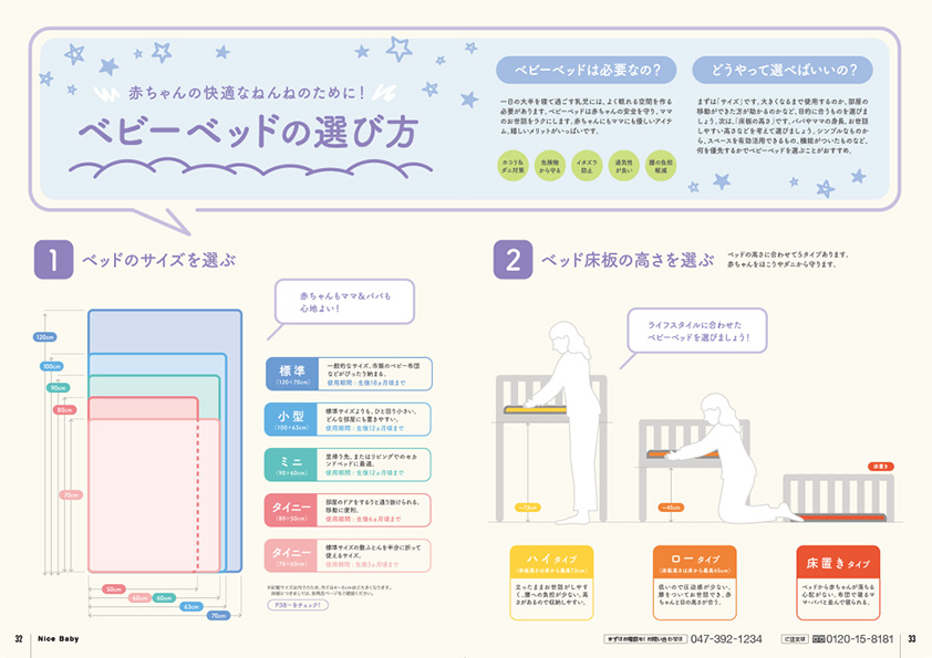 Nice Babyのカタログベビーベッドの選び方